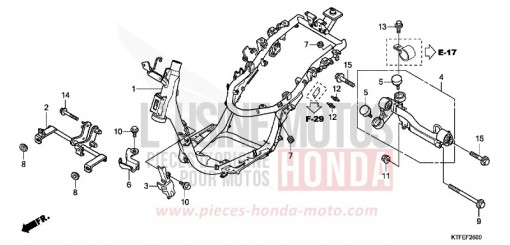 CARROSSERIE DE CHASSIS SH125C de 2012